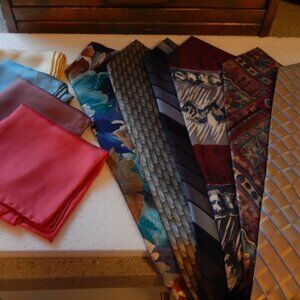 Classic/Vintage Men's Neckties and Handkerchiefs.